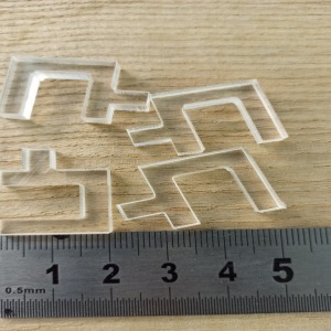 Şeffaf 6 mm Cam İçin Buhar Camı Tutucular 4 Adet Takım - 3D DIY