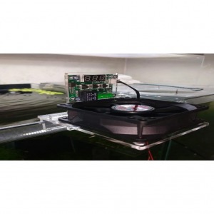 Dijital Termostatlı 8 Cm Çapında Çok Amaçlı Akvaryum Kuluçka Buzdolabı Soğutma Buhar Fanı 3D DIY