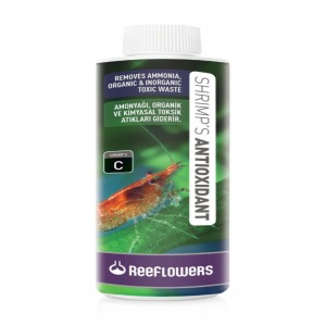 ReeFlowers Set (C) Shrimps Antioxidant Karides Için Toksik Ve Amonyak Organik Yük Giderici 85 Ml. Shrimp