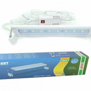 20 Cm Ayaklı Beyaz Kasa - Beyaz Işık Led Armatür Smart ( 20 - 35 Cm Tank Uyumlu )