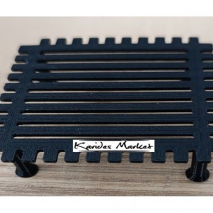 Siyah Renk Ayaklı 5x5 Moss Standı Raf - Salınım Yapmaz - 1 Adet 3D Dıy